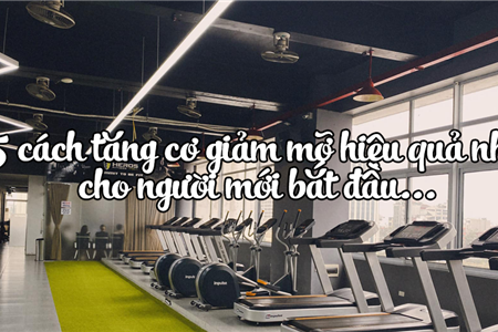 15 cách tăng cơ giảm mỡ hiệu quả nhất cho người mới bắt đầu